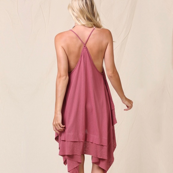 Exposed Seam Razor Back Tunic Dress - Picture 4 of 4